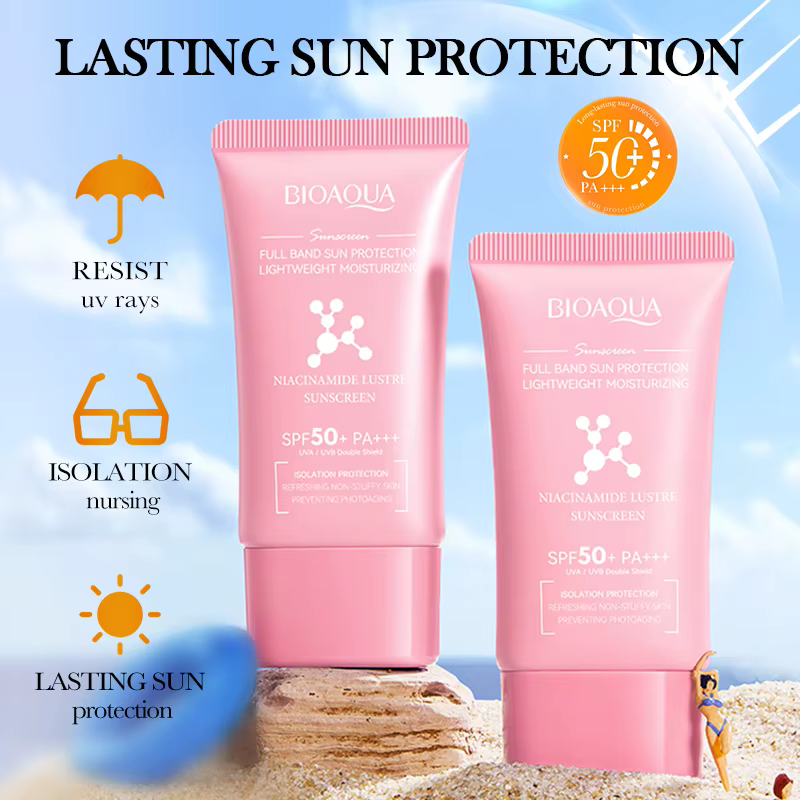 BIOAQUA spf 50 crème solaire pour visage corps cou bloqueur