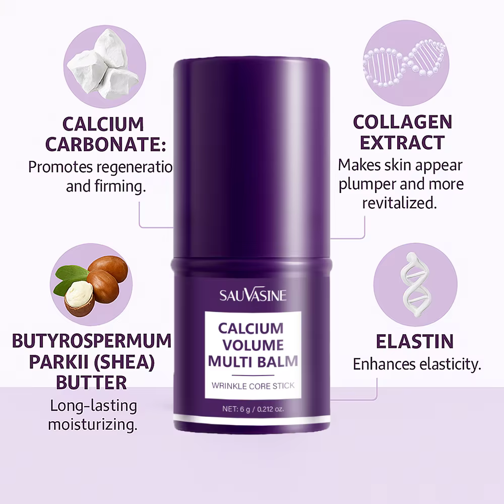 Baume multi-volume de calcium pour lisser les ridules