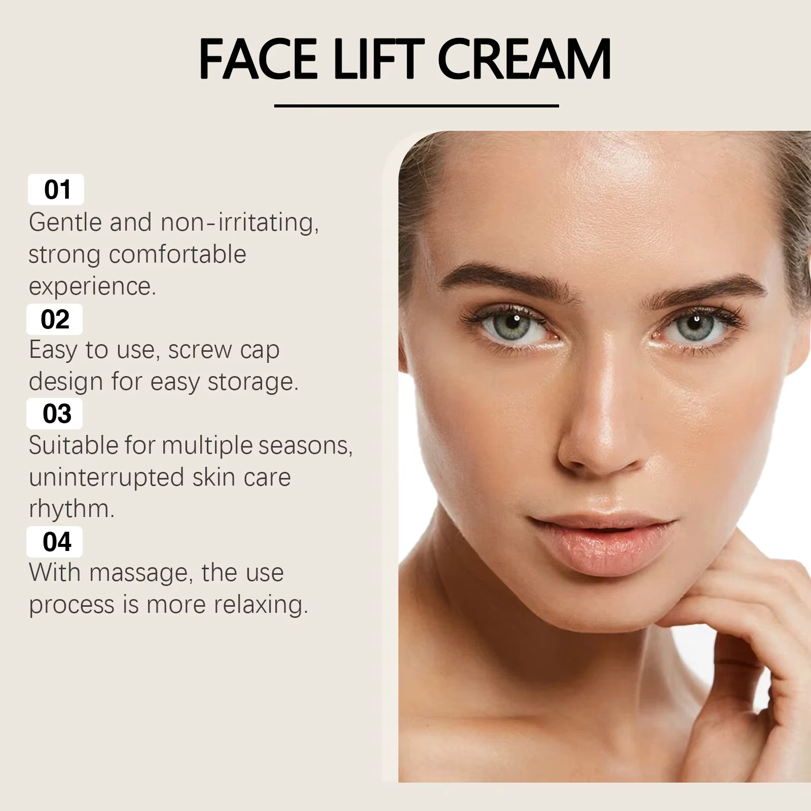 Crème de lifting instantanée