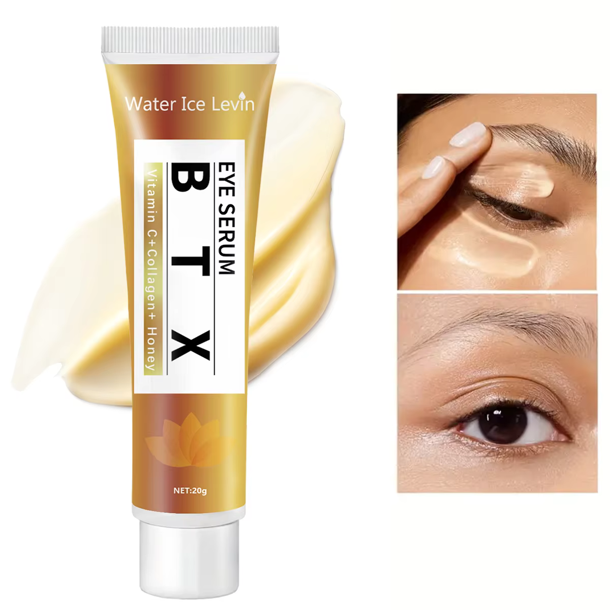 Crème gel pour les yeux neutre et hypoallergénique pour adultes