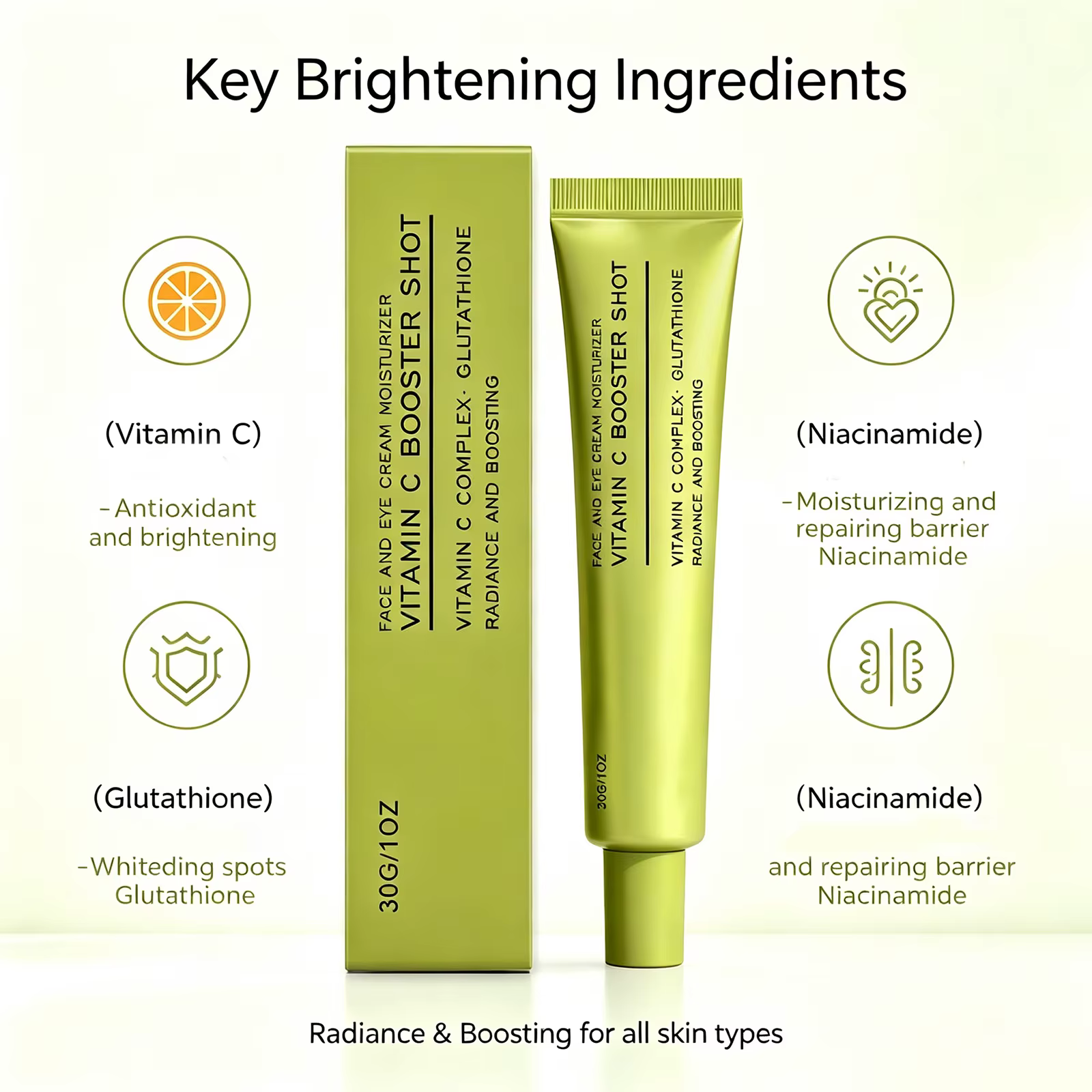 Crème pour le visage et les yeux à la vitamine C