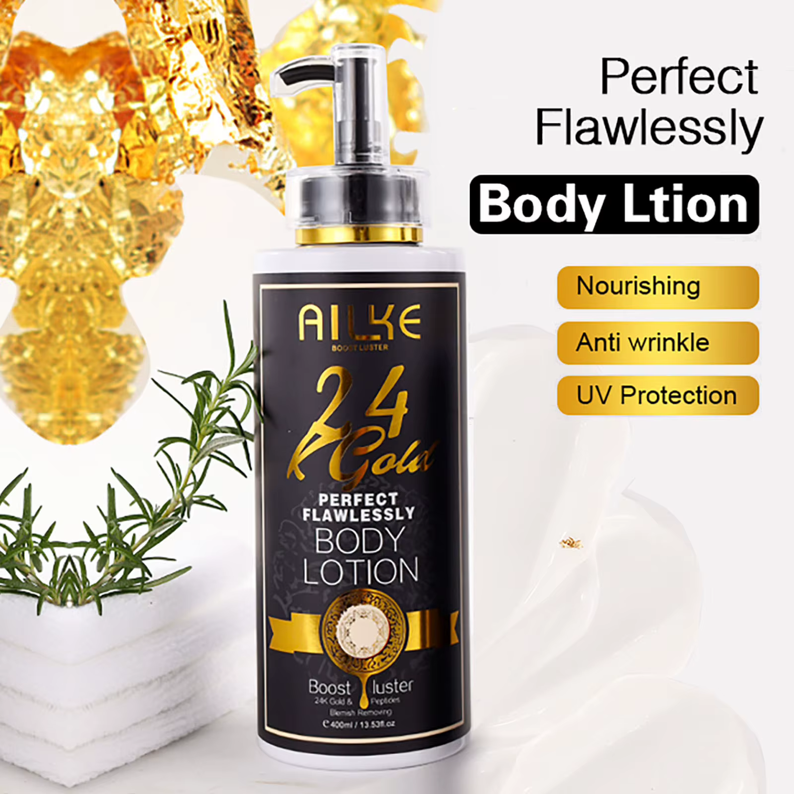 Ensemble de Soins de la Peau 24K