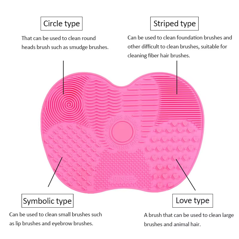 Tampon à récurer brosse cosmétique