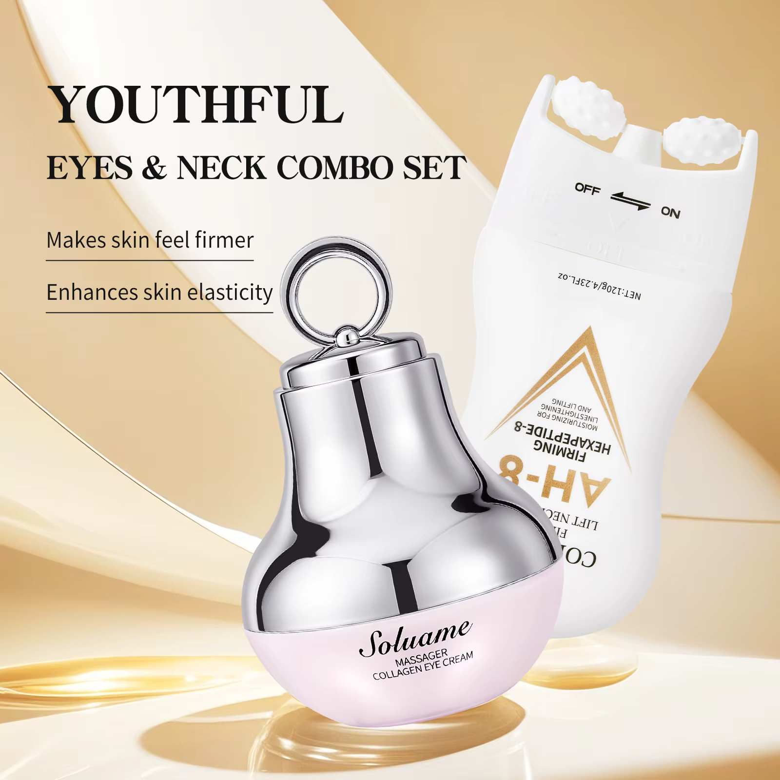 Ensemble de crème pour les yeux et crème pour le cou