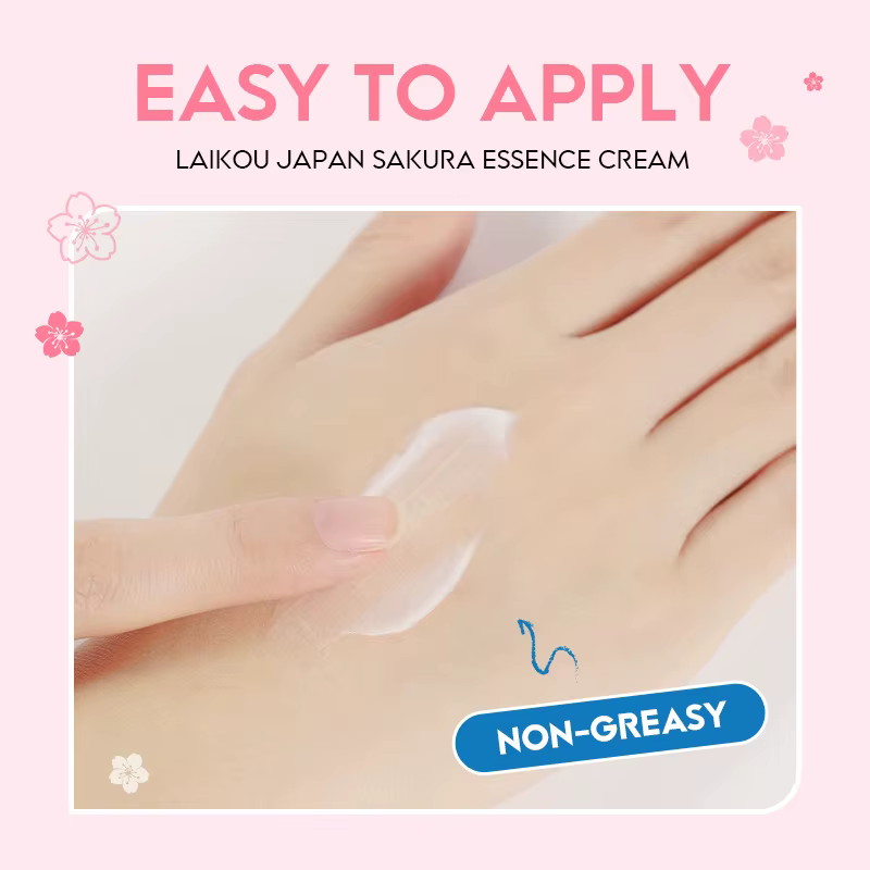 2 pièces LAIKOU japon Sakura Essence crème pour le visage fleur de cerisier lissant