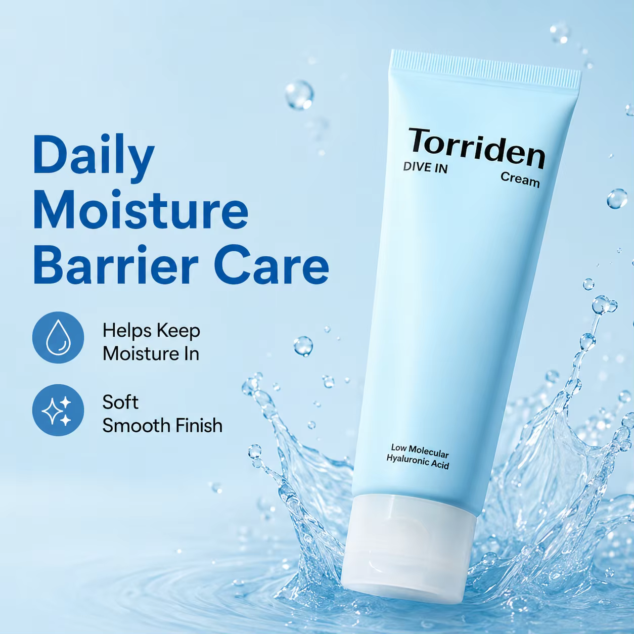 Nettoyant visage à l'acide hyaluronique Torriden - Hydratation intense