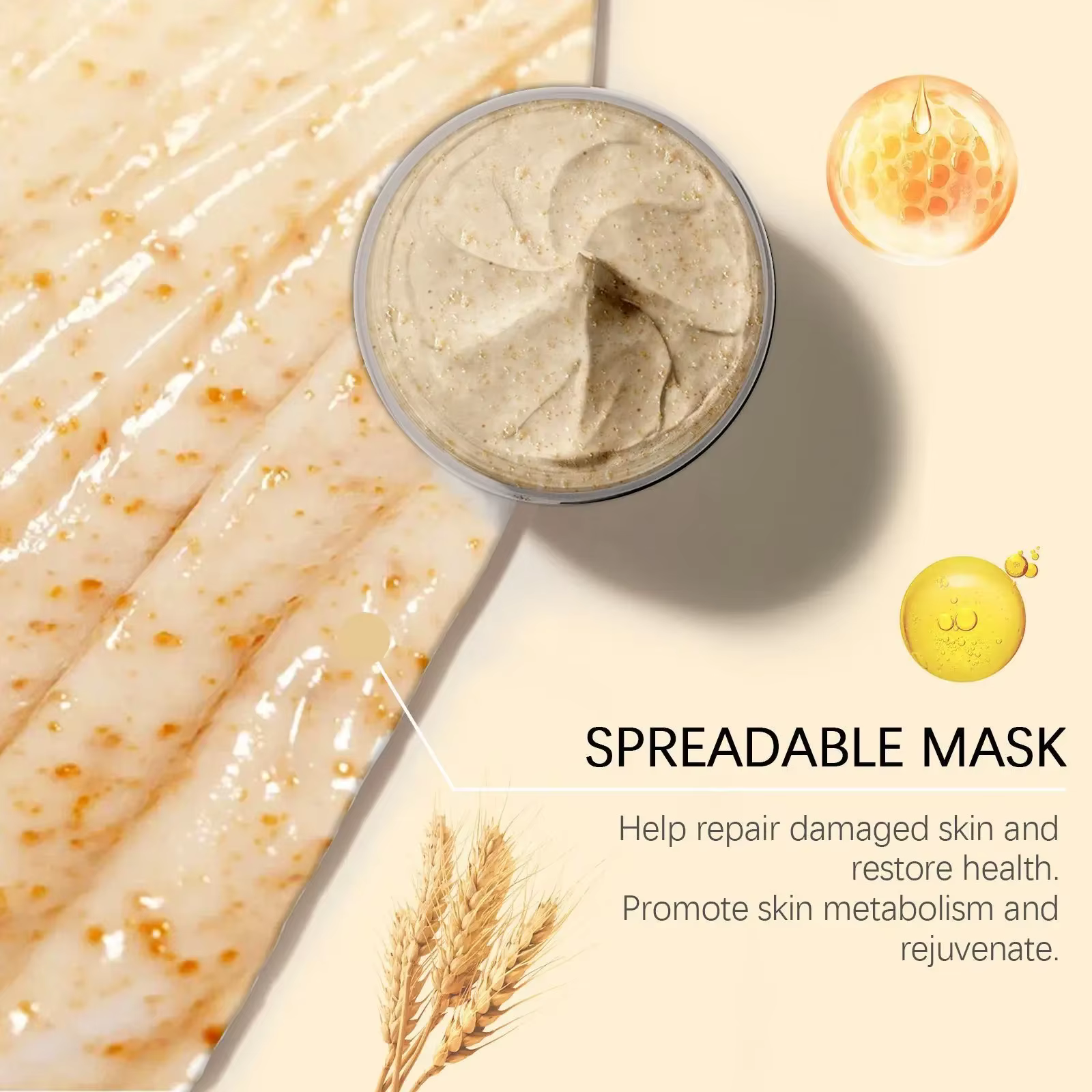 Masque facial au riz et au miel