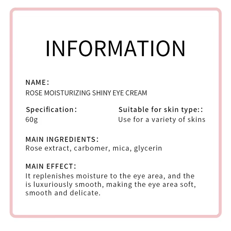 SADOER Rose crème pour les yeux Anti cernes élimination des poches