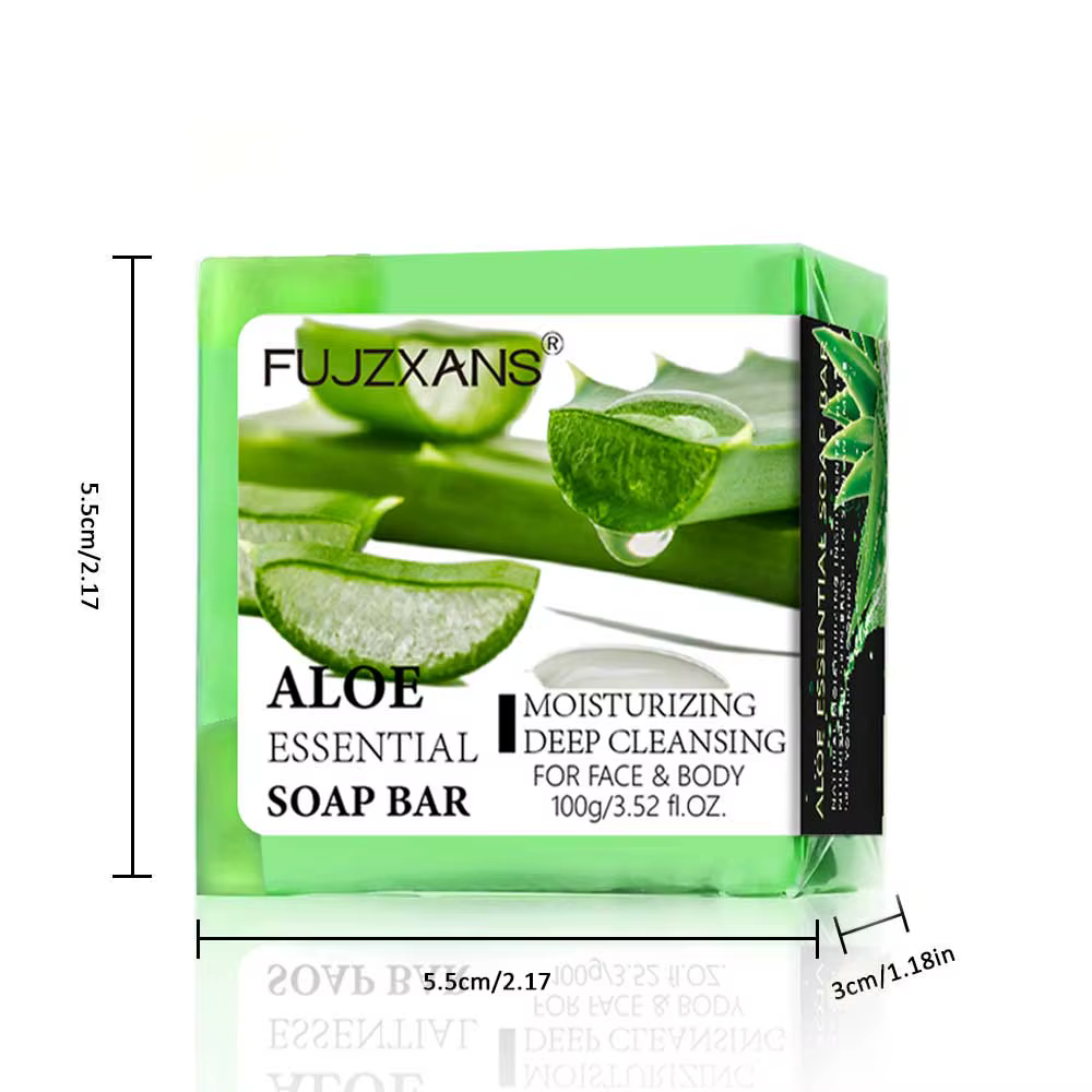 Savon à l'aloe vera pour le visage 100g barre