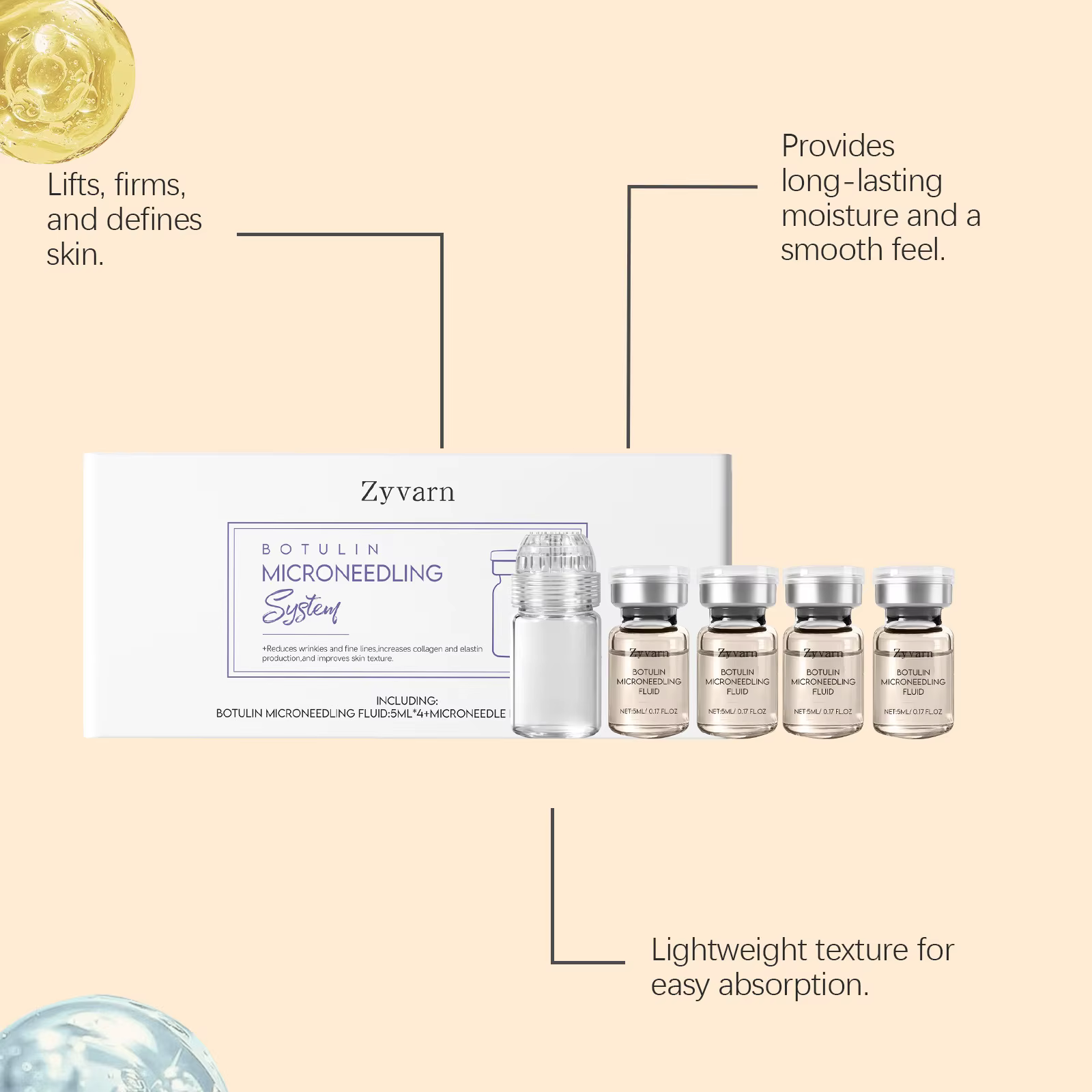 Ensemble d'essences faciales coréennes 4 * 5ML