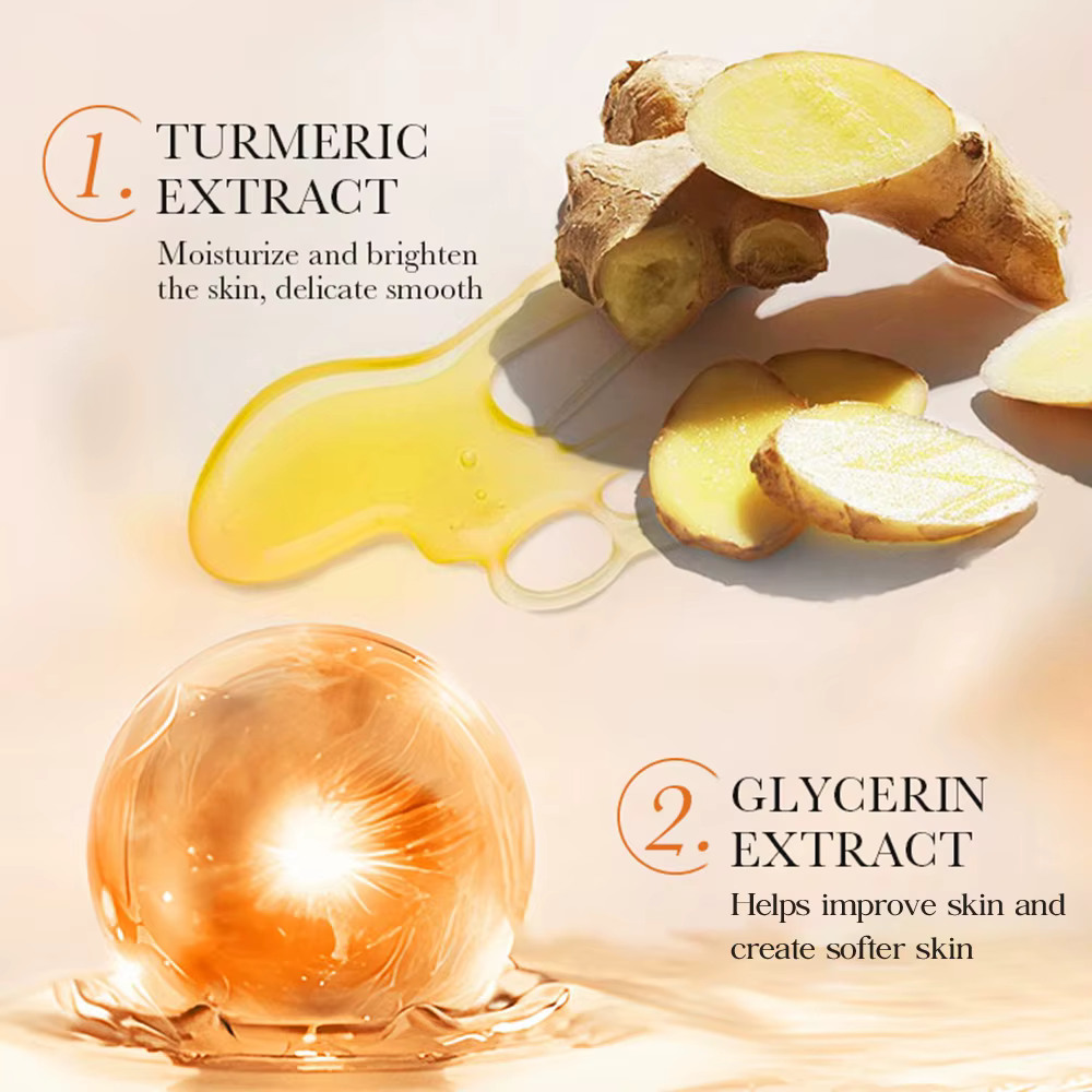 Crème éclaircissante pour le visage au curcuma