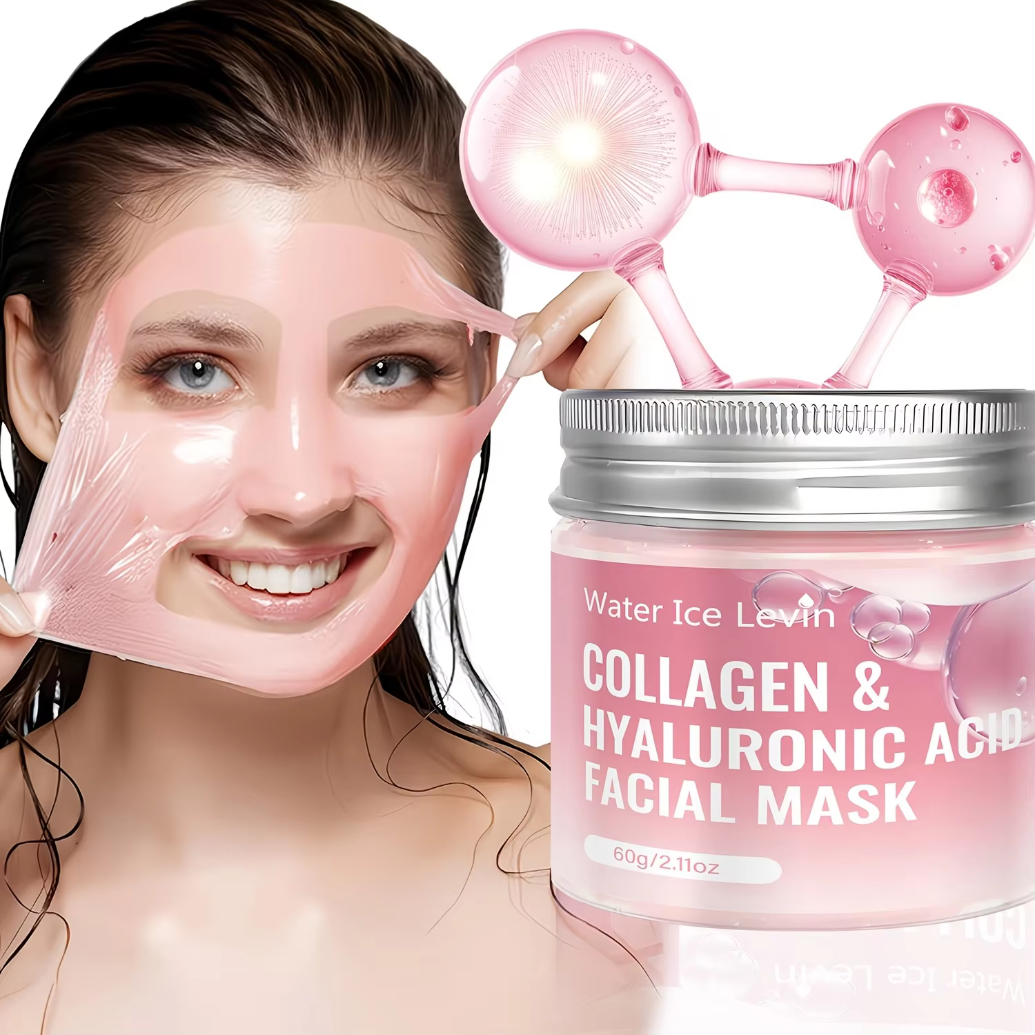 Masque Visage au Collagène et Acide Hyaluronique