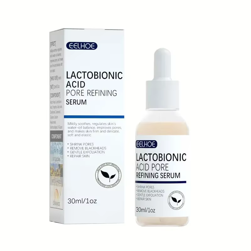 Acide lactobionique rétrécit les Pores sérum pour le visage estompe les ridules raffermissant nourrir Essence