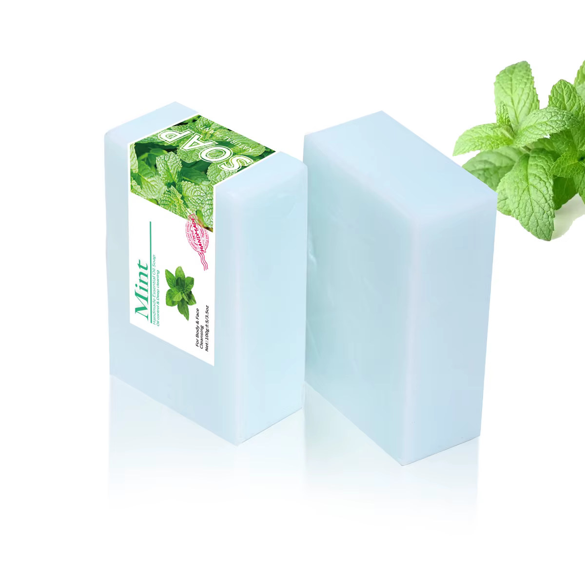 Savon nettoyant aux huiles essentielles de menthe