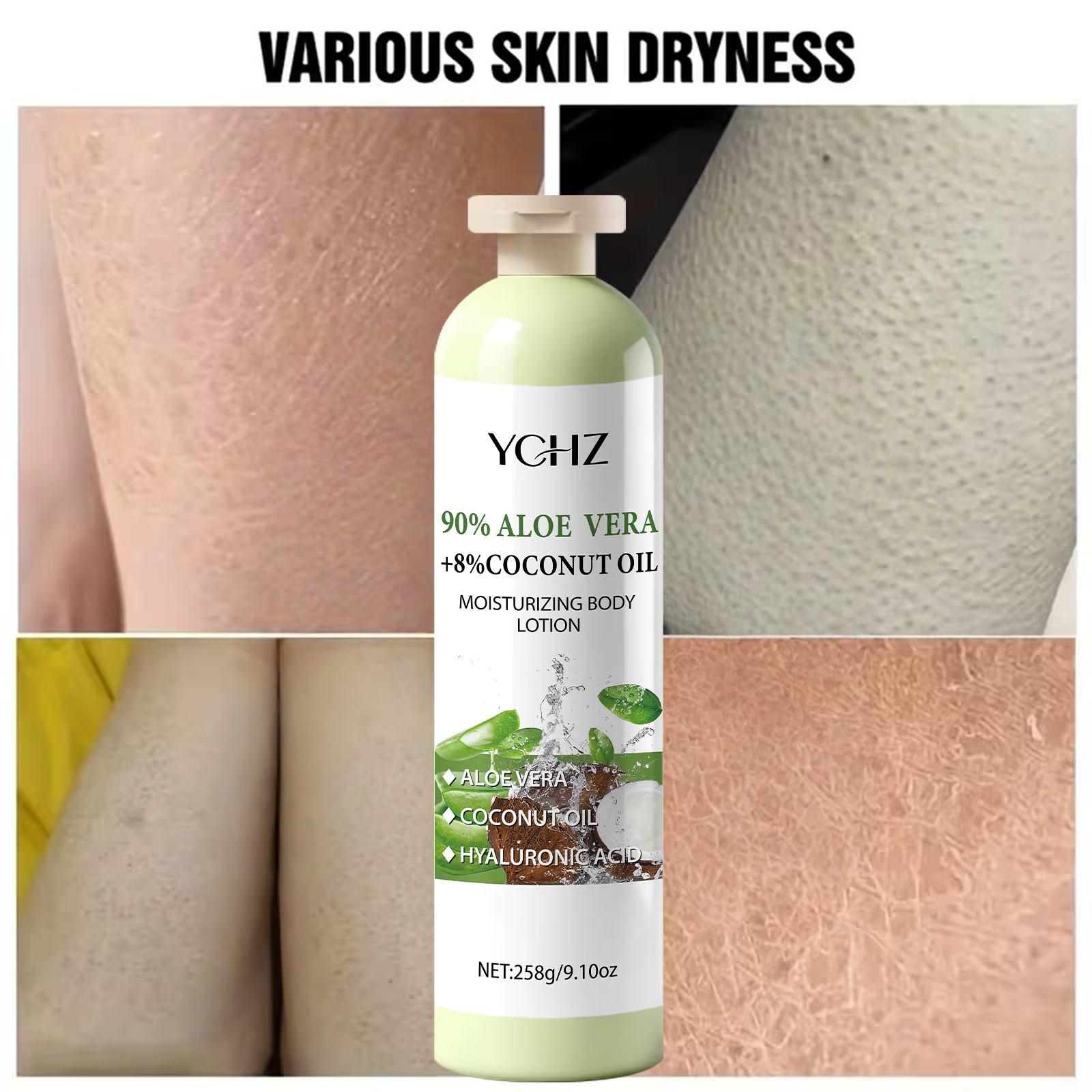 Lotion hydratante pour le corps à l'aloe vera