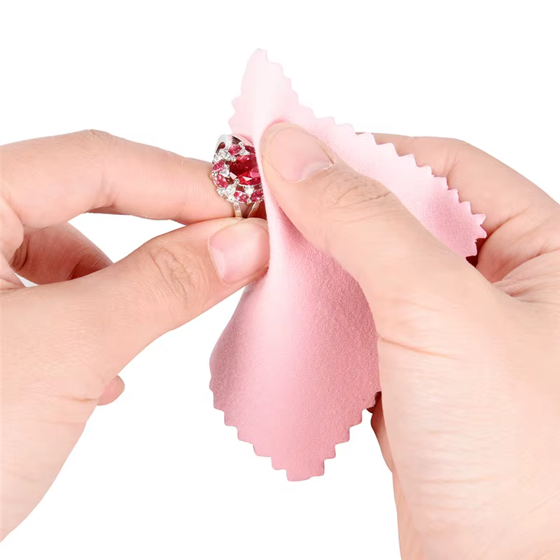 Fashion50 pièces argent polissage chiffon nettoyant bijoux chiffon de nettoyage Anti-ternissement outil offre spéciale