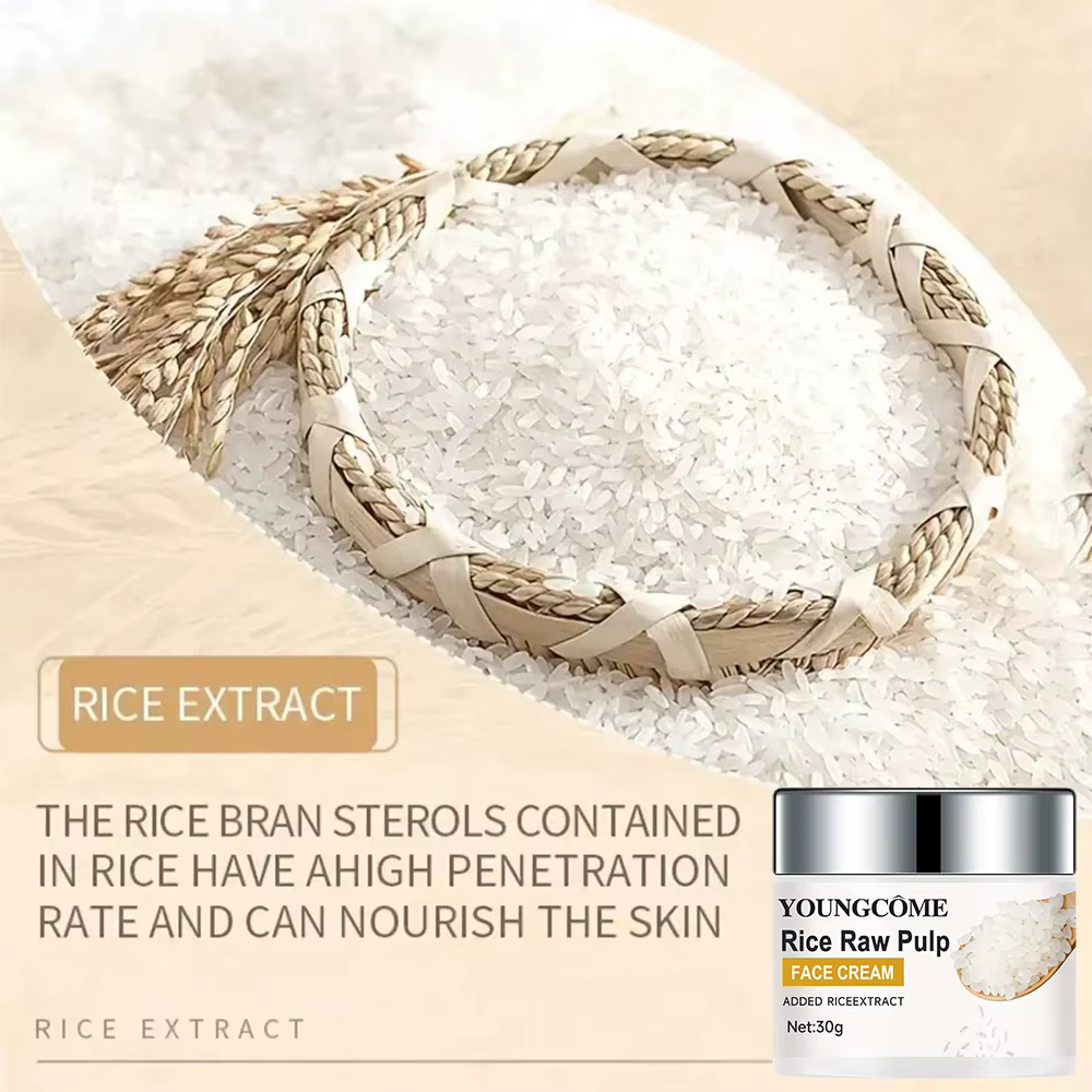 Crème de riz favorise l'élasticité