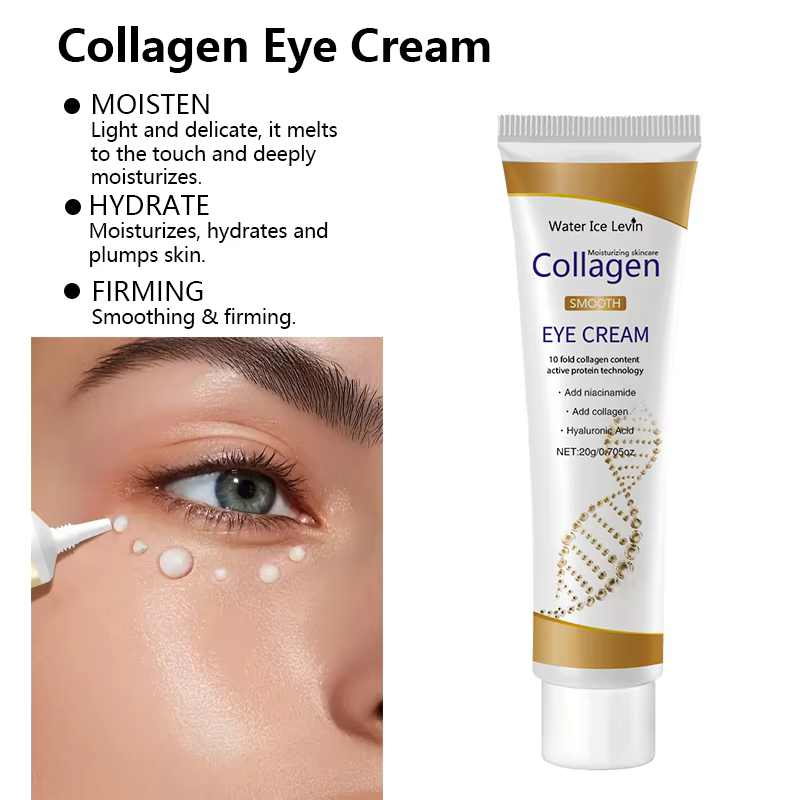 Crème pour les yeux au collagène avec Niacinamide et acide hyaluronique
