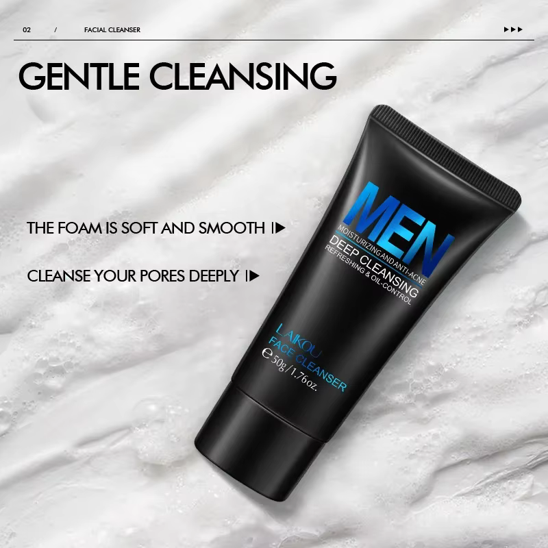 LAIKOU – nettoyant pour le visage pour hommes