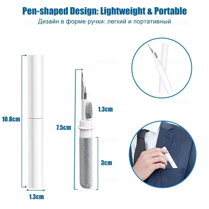 Outil de nettoyage d'écouteurs Bluetooth pour Airpods Pro 3 2 1, Kit de nettoyage de boîtier d'écouteurs, brosse de nettoyage, stylo pour écouteurs Xiaomi iPhone