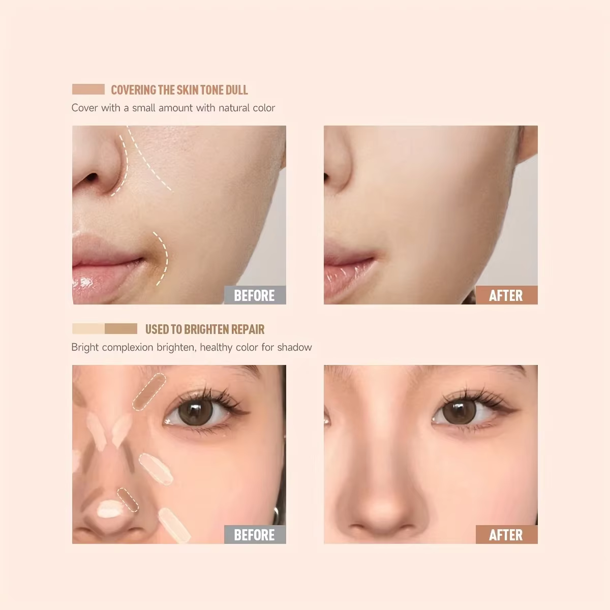 1PC Correcteur de teint hydratant et ciblant