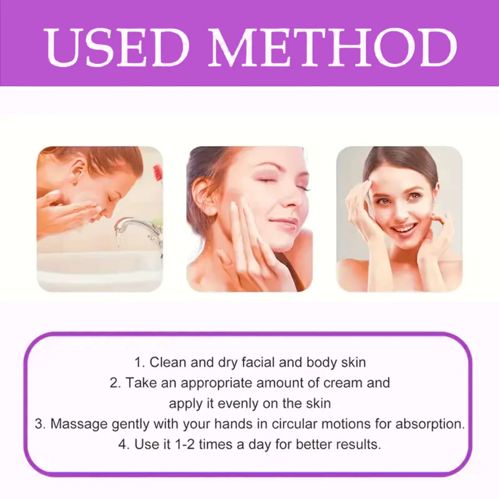 Lifting instantané du visage et crème pour la peau ferme