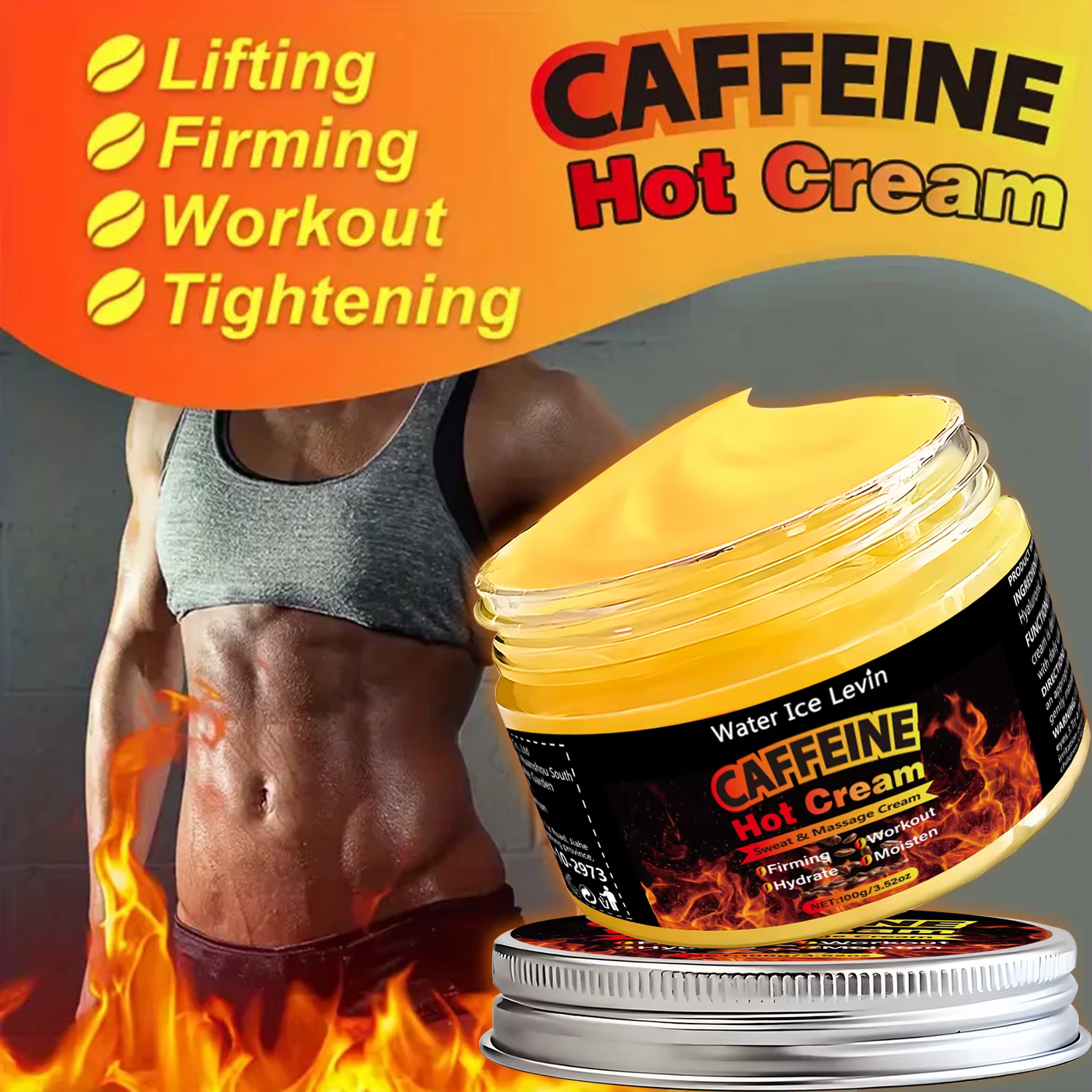 Crème de massage à la caféine