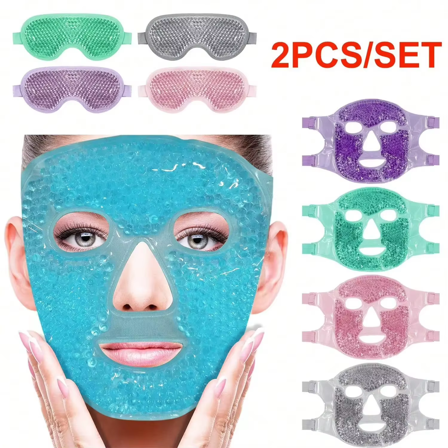 Masque Gel Rafraîchissant pour le Visage et les Yeux