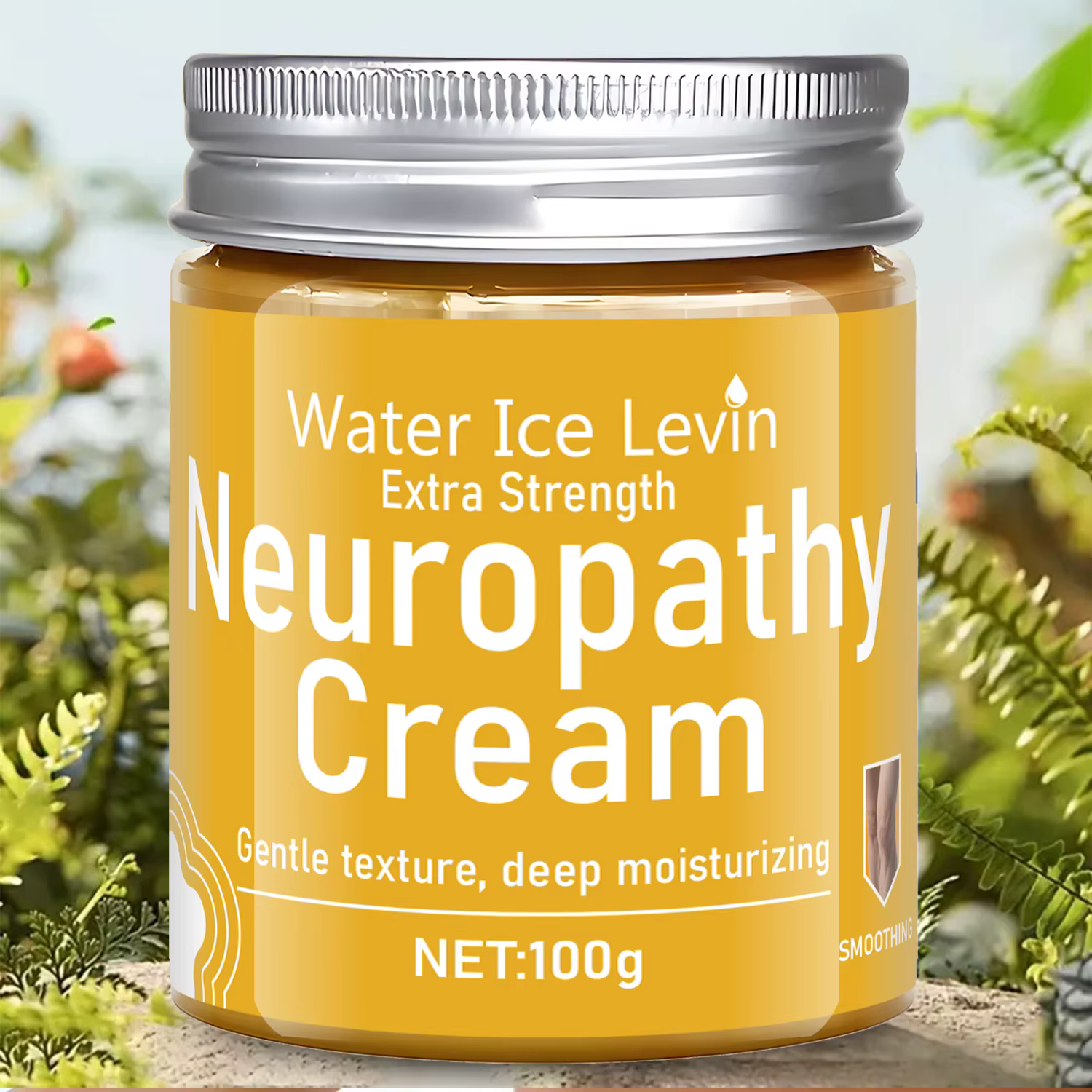 Crème de neuropathie extra résistante Water Ice Levin. Hydratant profond et doux pour les personnes âgées