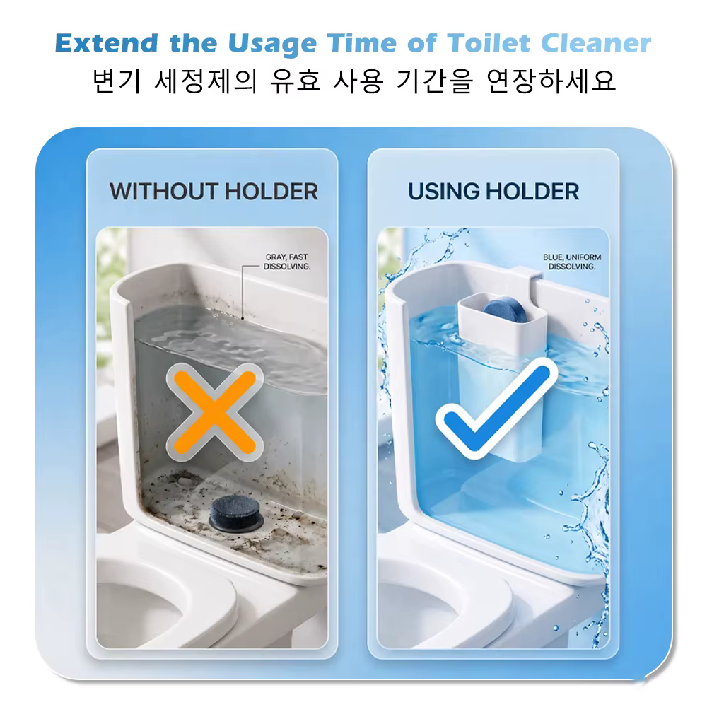 1/2/3 pièces Bloc nettoyant pour cuvette de toilettes, distributeur suspendu à libération lente pour réservoirs de toilettes, prolonge le temps de nettoyage
