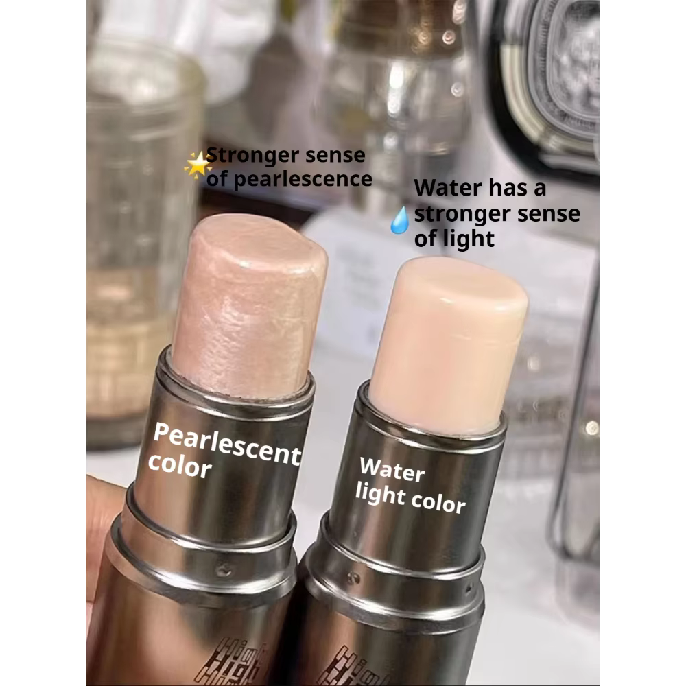 Bâton de haute brillance surligneur Blush eau lumière miroitant imperméable visage Contour illuminateur éclaircir Contour Rouge