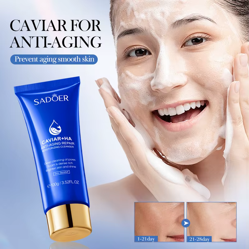 SADOER Caviar nettoyant pour le visage mousse de lavage