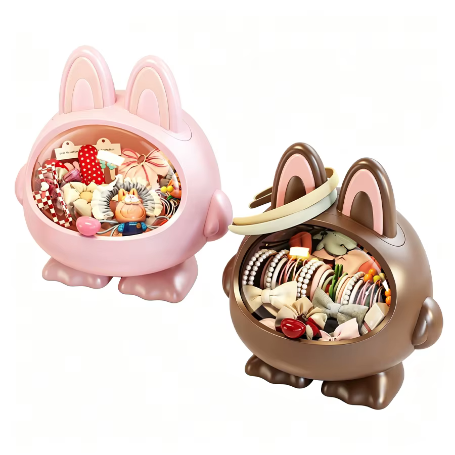 Boîte de rangement pour bijoux et accessoires de bureau pour filles - Multifonctionnelle, grande capacité, idéale pour ranger les accessoires pour cheveux