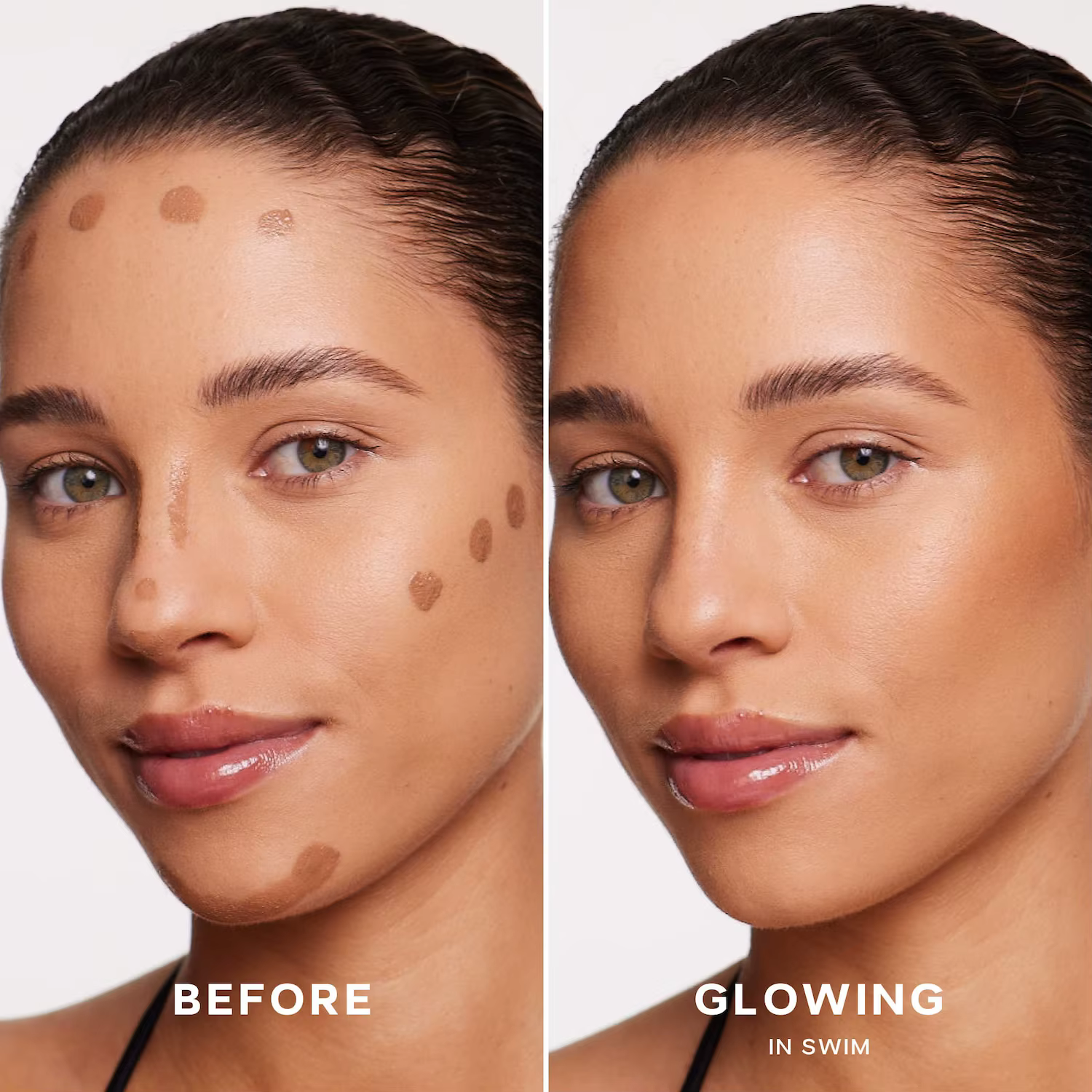 Saie – crème hydratante pour le visage, illuminateur liquide, crème de contouring, crème de contouring, éclat scintillant, illuminateur, maquillage facile à appliquer