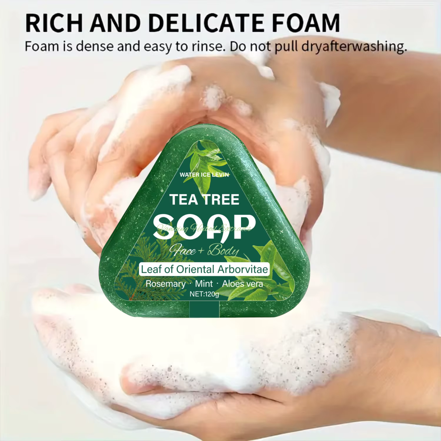 Savon à l'arbre à thé (visage + corps) : feuille d'arborvitae orientale