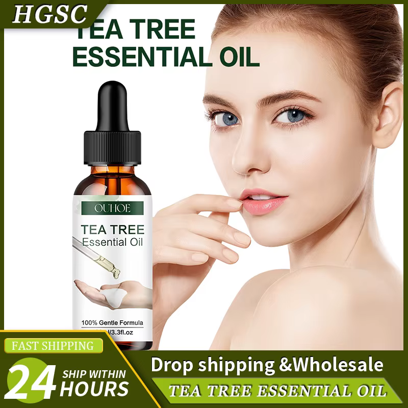 Huile Essentielle Pure d'Arbre à Thé Naturelle Hydratante pour le Visage