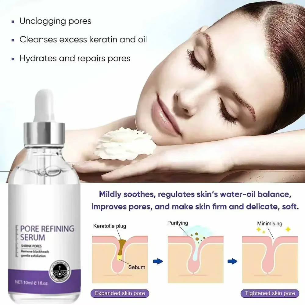 Sérum de rétrécissement des pores du visage