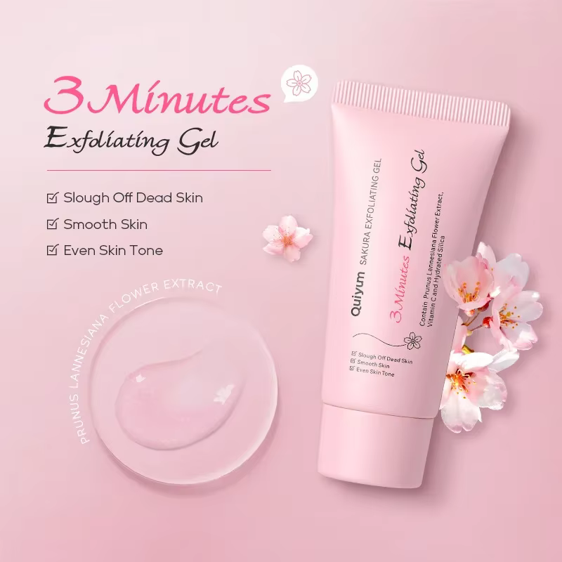 Sakura exfoliant Peeling Gel gommage pour le visage hydratant nourrissant réparation gommages crème