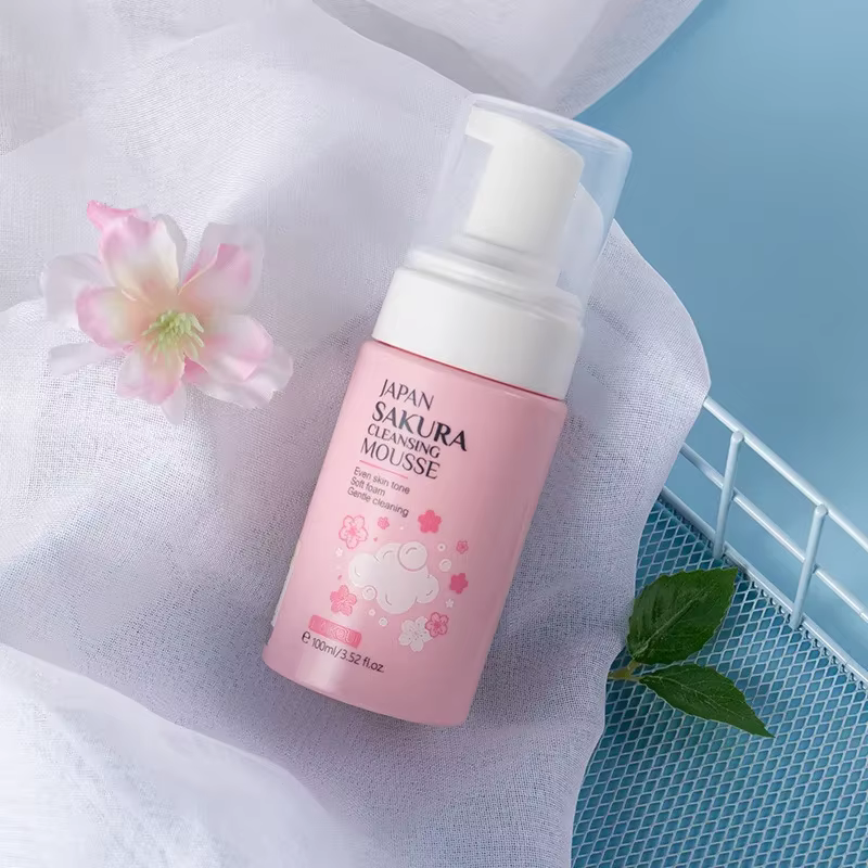 LAIKOU Japan Sakura Mousse Nettoyante Douce pour le Visage
