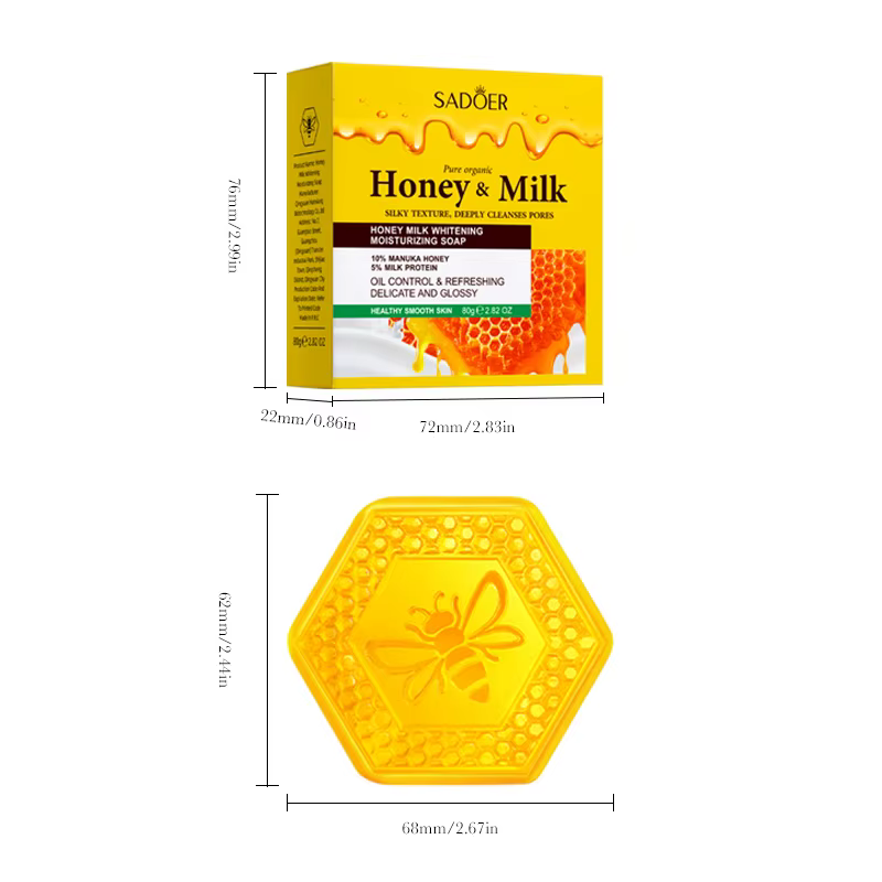 Savon pour le visage au lait et au miel
