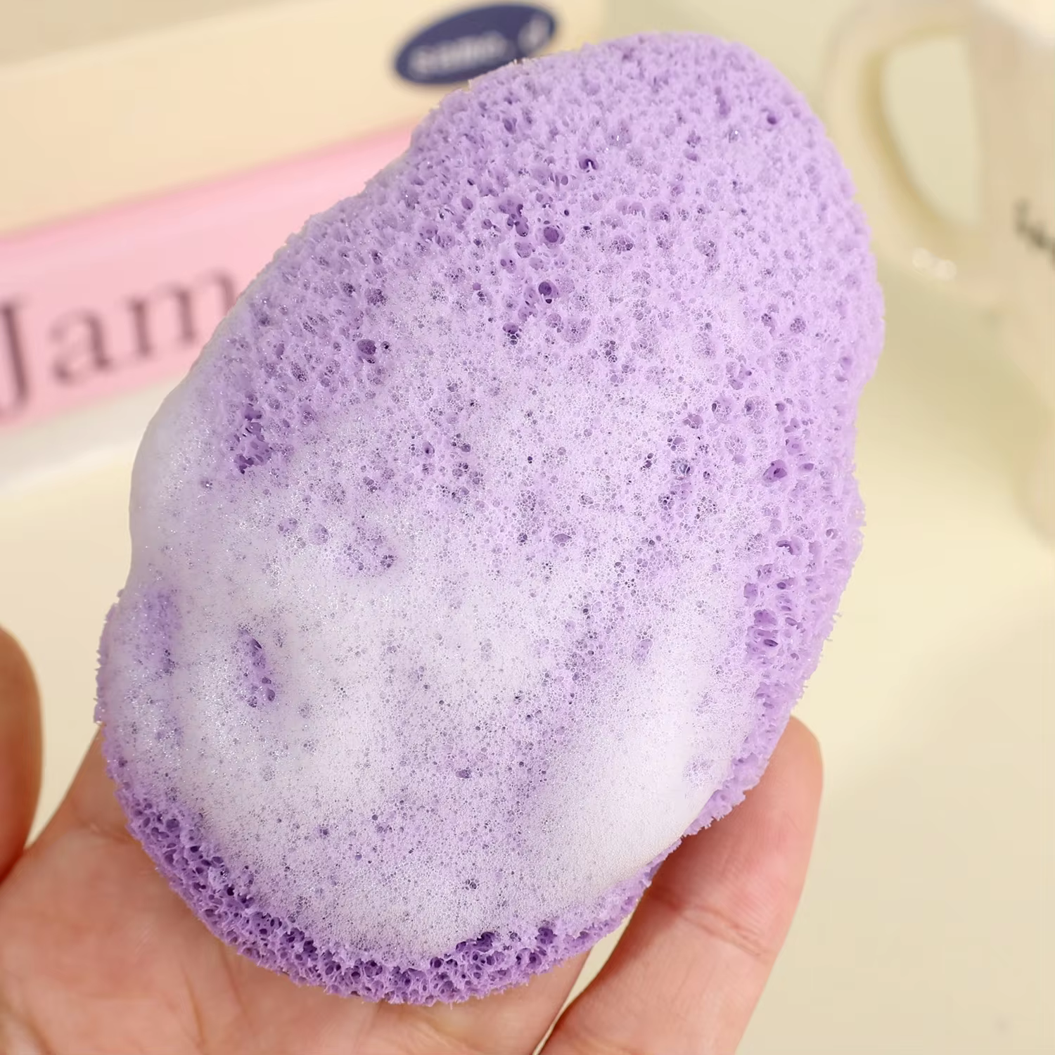 Masque de boue nettoyant bouffant exfoliant élimination des points noirs lavage du visage éponge nettoyante