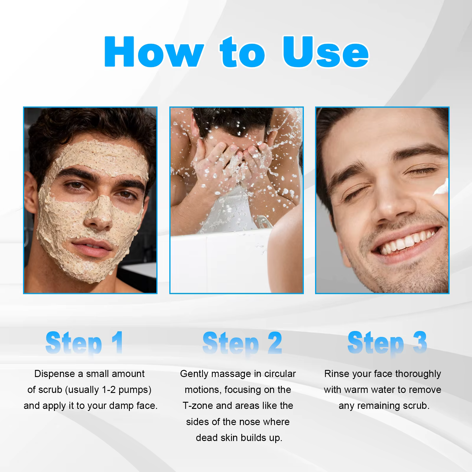 Gommage exfoliant pour le visage pour hommes