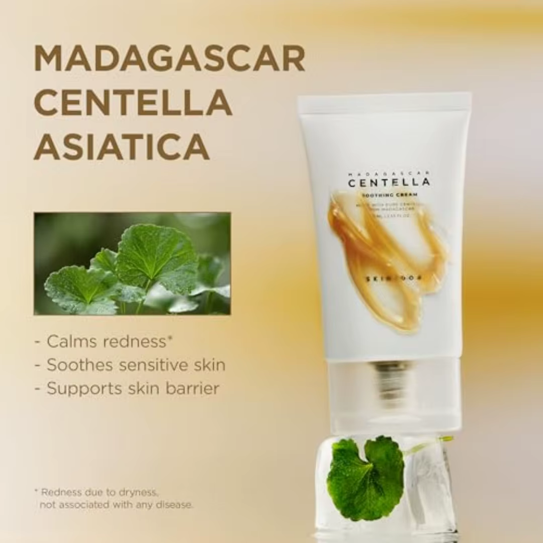 Crème apaisante à la Centella asiatica de Madagascar SKIN1004