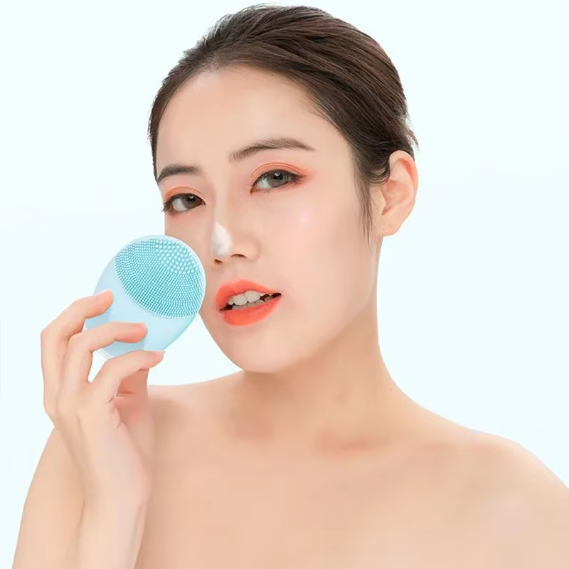 Brosse électrique de nettoyage du visage en Silicone