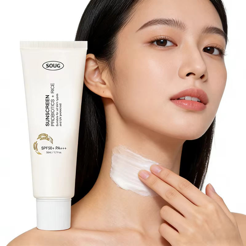 Crème solaire coréenne aux probiotiques de riz SPF50+ Rafraîchissante