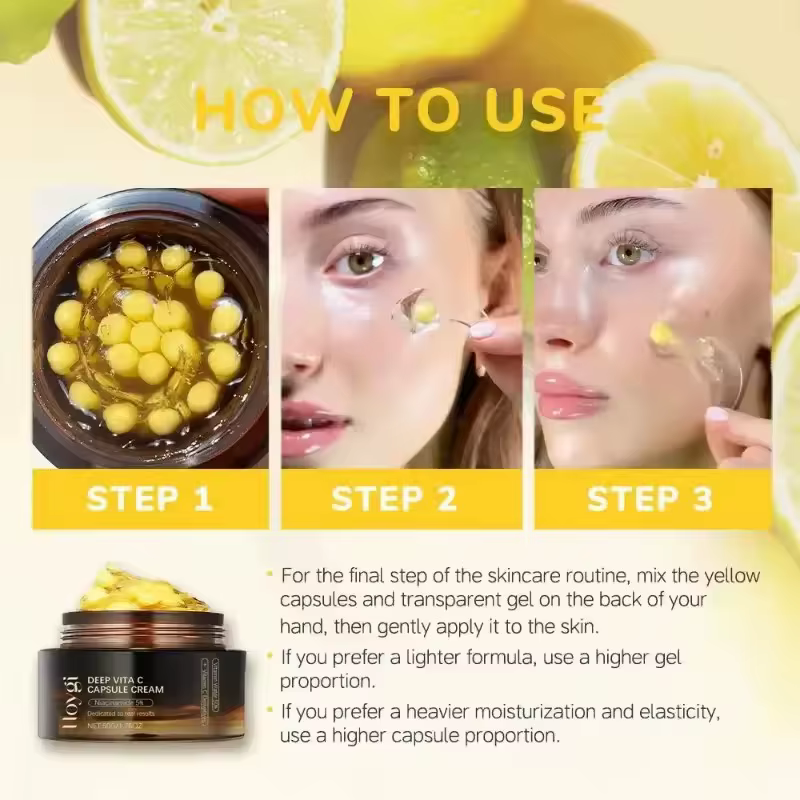 Capsules de liposome hydratantes pour le visage