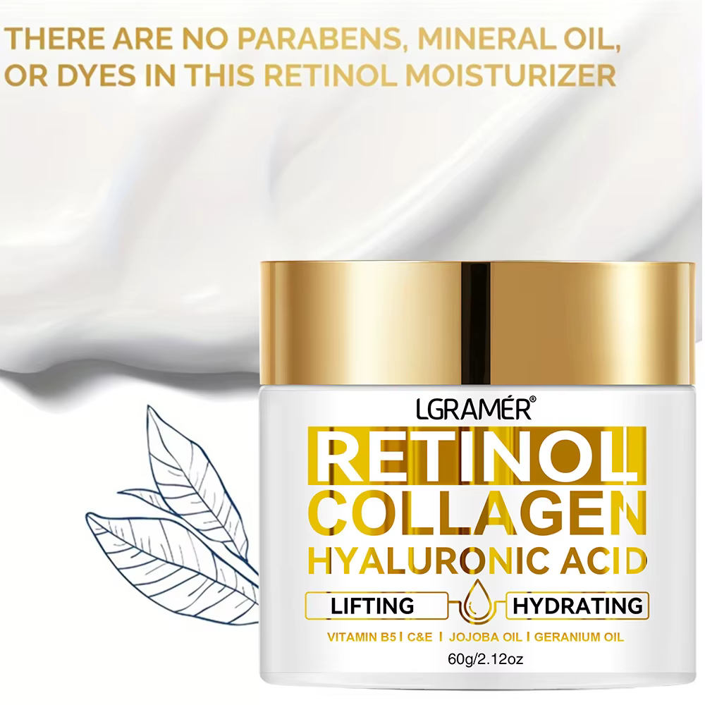 Rétinol Anti-âge crème pour le visage hydratant dissolvant de rides collagène acide hyaluronique crèmes soins de la peau cosmétique 30 & 60ML