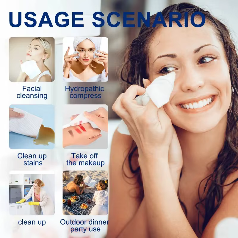 Serviette jetable pour le visage