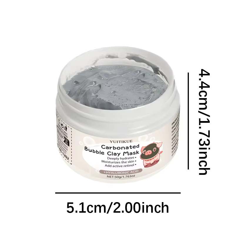 Masque à bulles en argile gazeuse - Contient l'extrait d'argile