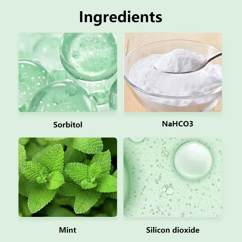 50 comprimés de dentifrice à la menthe de voyage tout-en-un comprimés à croquer, dentifrice de voyage, nettoyage en profondeur, haleine fraîche longue durée